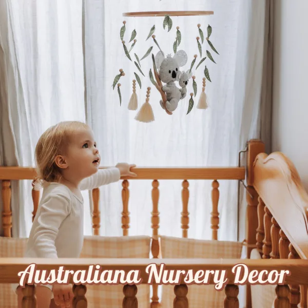 Baby Mobile | Felt Koala Cot Mobile | Australian Nursery Decor (Handmade) - Image 2